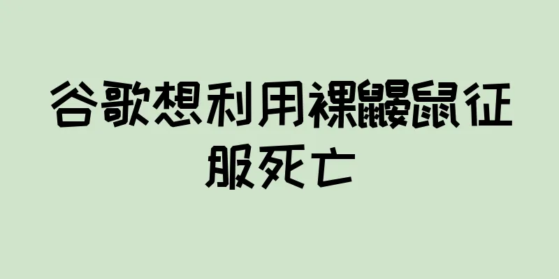 谷歌想利用裸鼹鼠征服死亡
