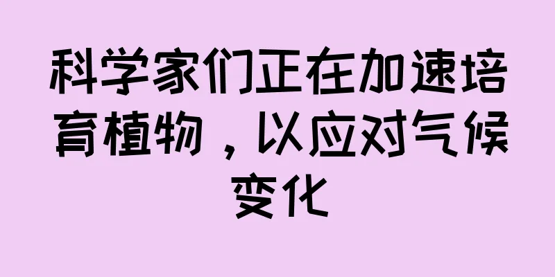 科学家们正在加速培育植物，以应对气候变化