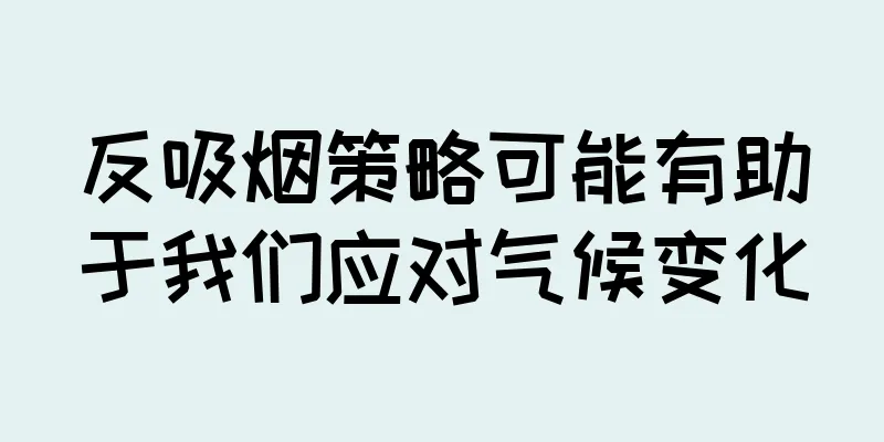 反吸烟策略可能有助于我们应对气候变化