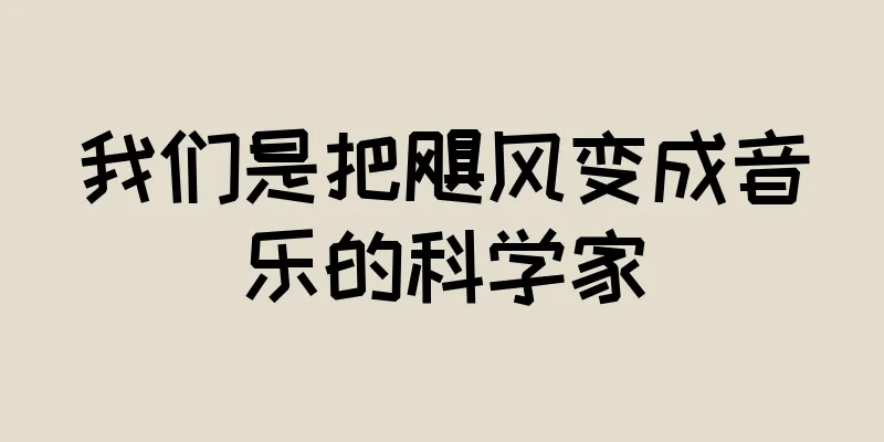 我们是把飓风变成音乐的科学家