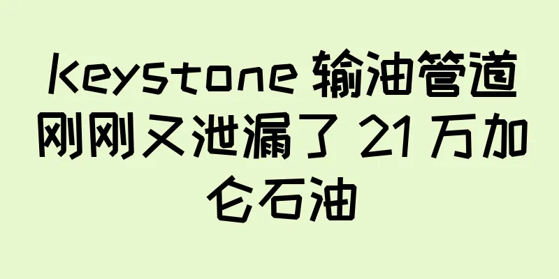 Keystone 输油管道刚刚又泄漏了 21 万加仑石油