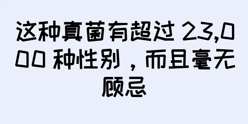 这种真菌有超过 23,000 种性别，而且毫无顾忌
