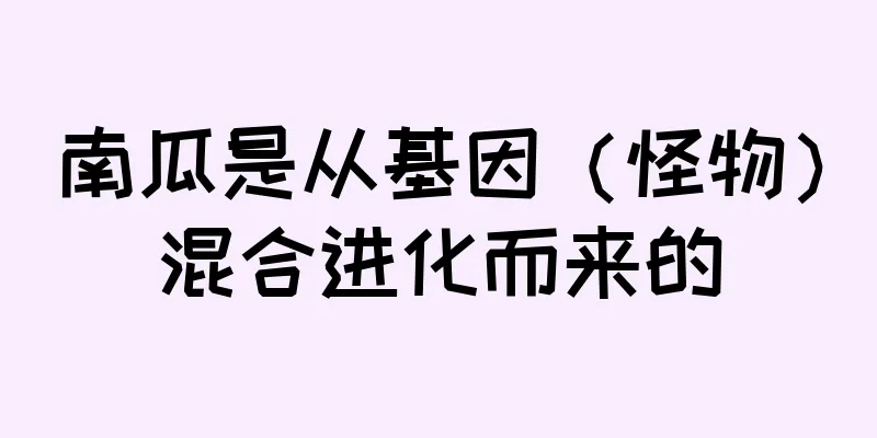南瓜是从基因（怪物）混合进化而来的