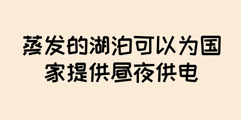 蒸发的湖泊可以为国家提供昼夜供电