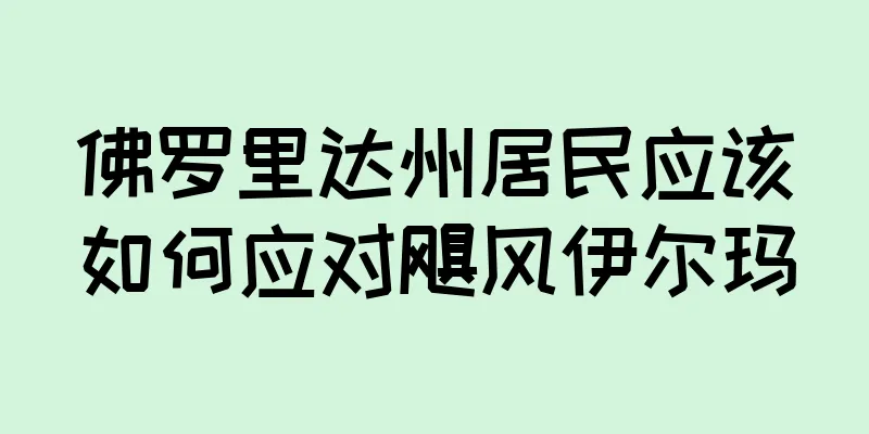佛罗里达州居民应该如何应对飓风伊尔玛