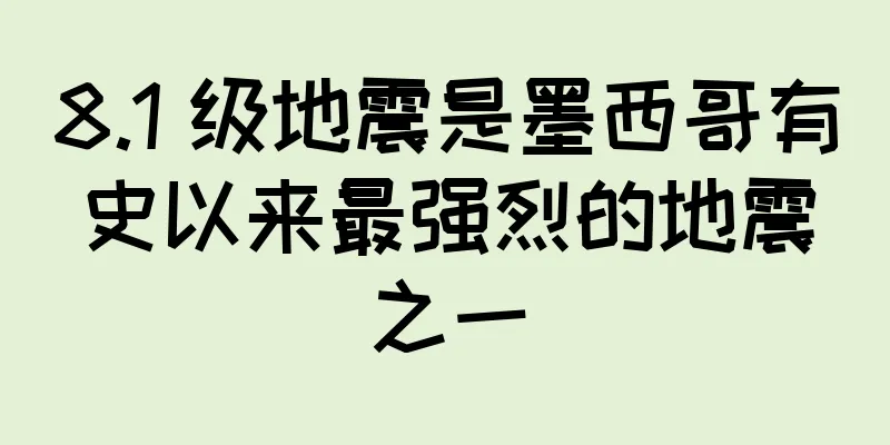 8.1 级地震是墨西哥有史以来最强烈的地震之一