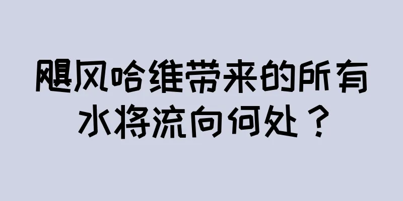 飓风哈维带来的所有水将流向何处？