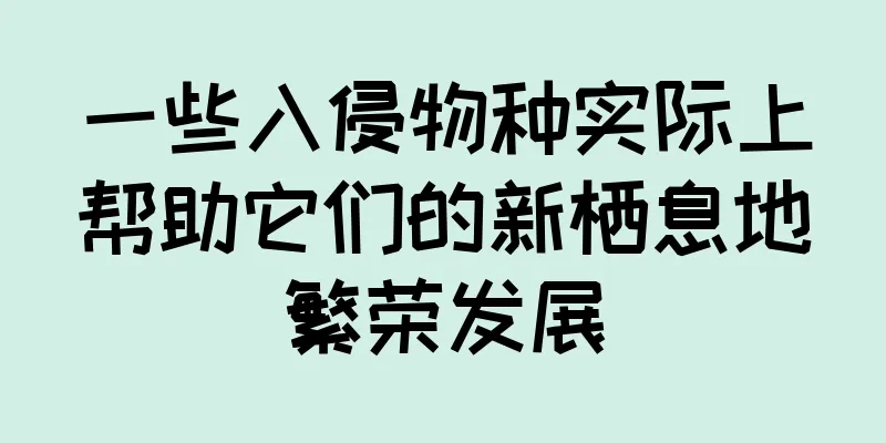 一些入侵物种实际上帮助它们的新栖息地繁荣发展
