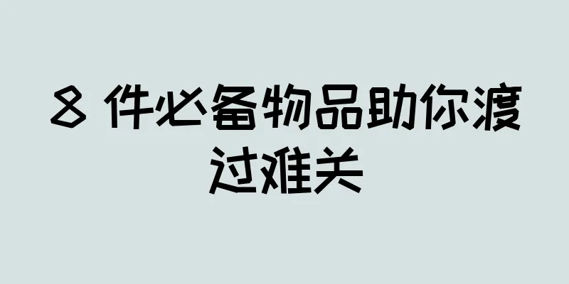 8 件必备物品助你渡过难关