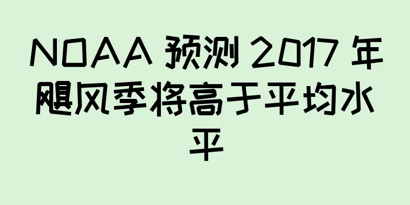 NOAA 预测 2017 年飓风季将高于平均水平