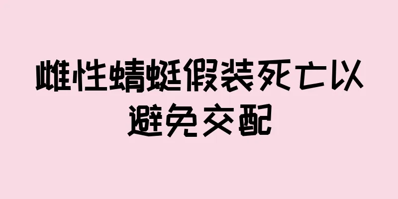 雌性蜻蜓假装死亡以避免交配