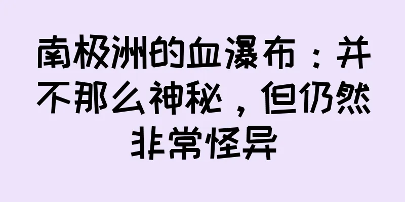 南极洲的血瀑布：并不那么神秘，但仍然非常怪异