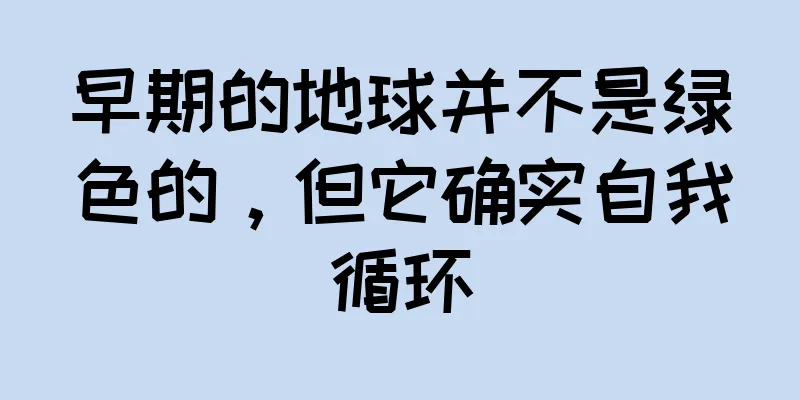 早期的地球并不是绿色的，但它确实自我循环