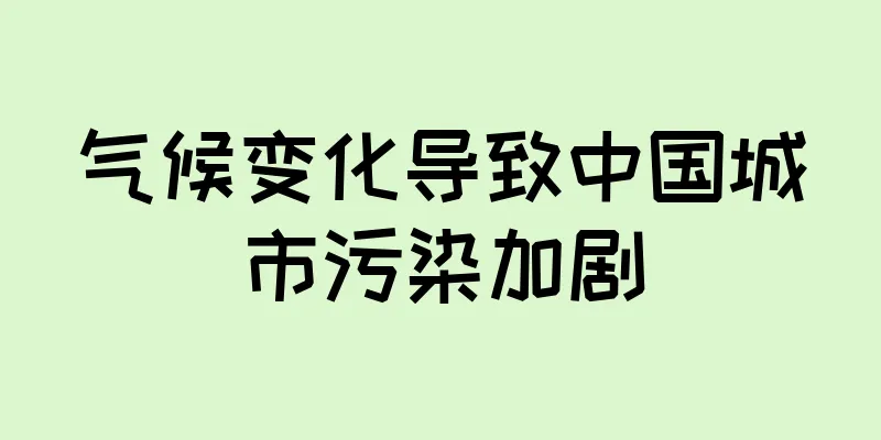 气候变化导致中国城市污染加剧