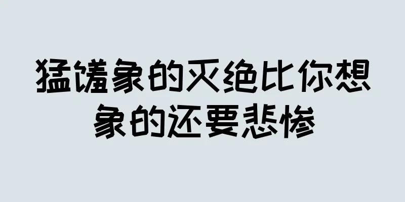 猛犸象的灭绝比你想象的还要悲惨