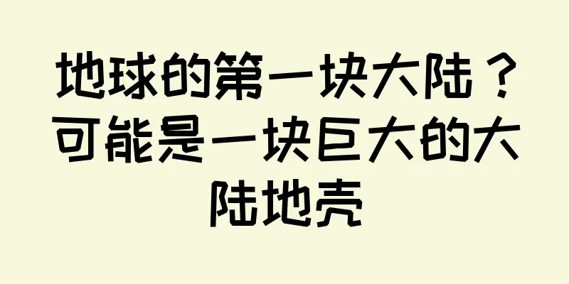 地球的第一块大陆？可能是一块巨大的大陆地壳