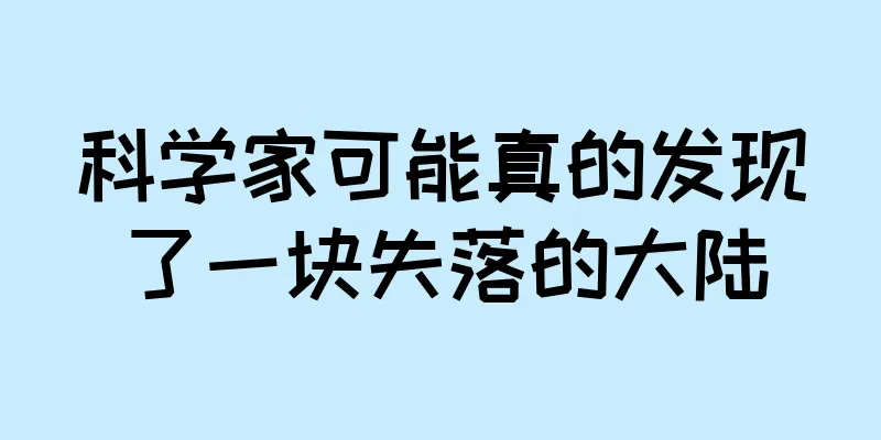 科学家可能真的发现了一块失落的大陆