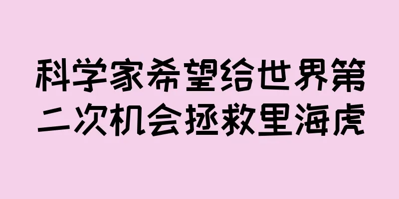 科学家希望给世界第二次机会拯救里海虎