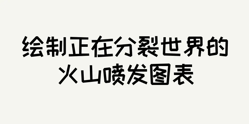 绘制正在分裂世界的火山喷发图表