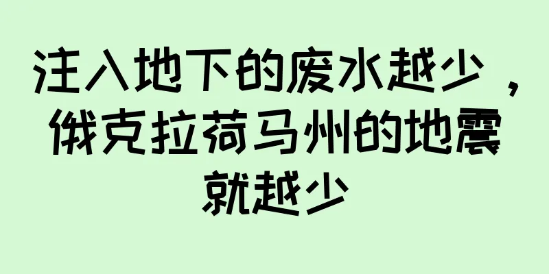 注入地下的废水越少，俄克拉荷马州的地震就越少
