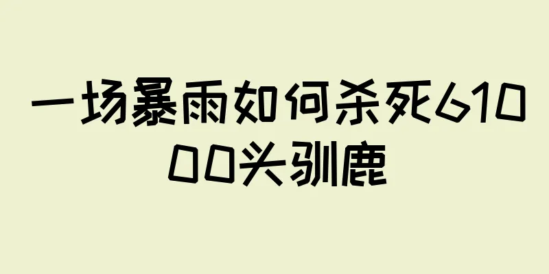 一场暴雨如何杀死61000头驯鹿