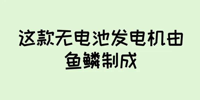 这款无电池发电机由鱼鳞制成