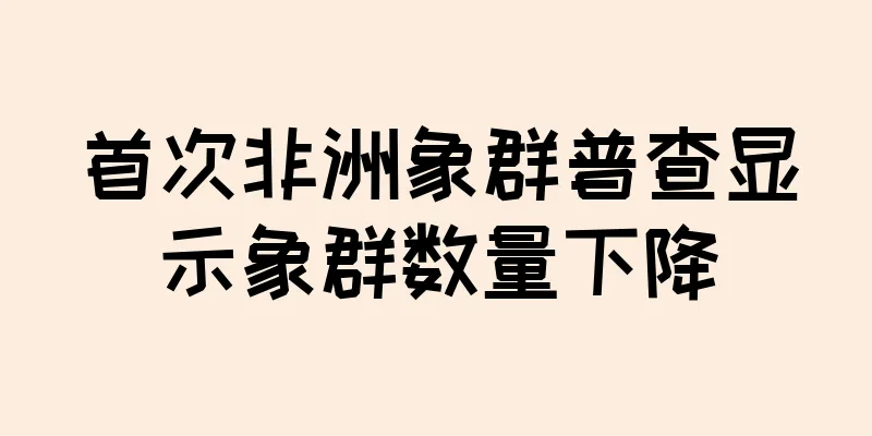 首次非洲象群普查显示象群数量下降