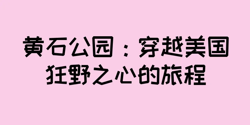 黄石公园：穿越美国狂野之心的旅程