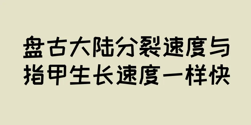盘古大陆分裂速度与指甲生长速度一样快