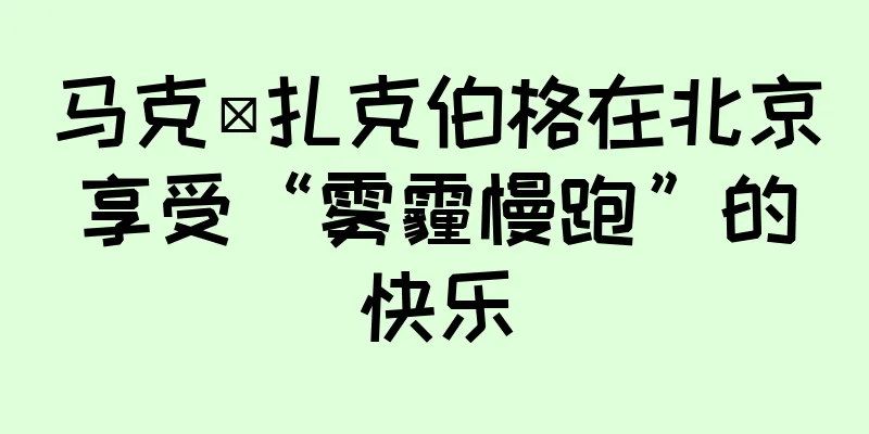 马克·扎克伯格在北京享受“雾霾慢跑”的快乐