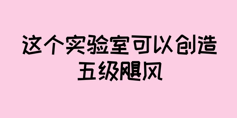 这个实验室可以创造五级飓风