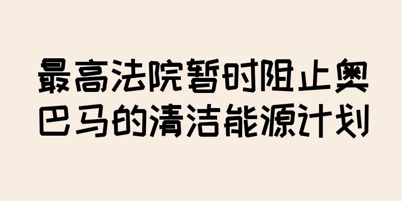 最高法院暂时阻止奥巴马的清洁能源计划