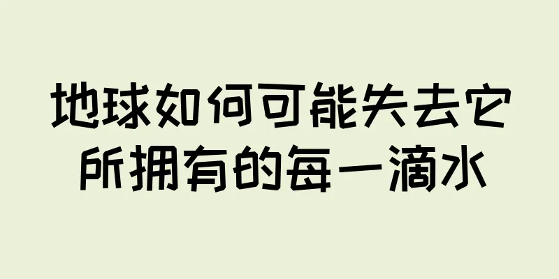 地球如何可能失去它所拥有的每一滴水