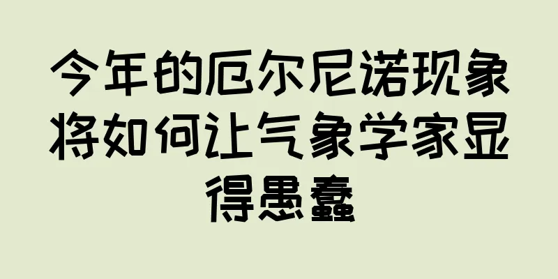 今年的厄尔尼诺现象将如何让气象学家显得愚蠢