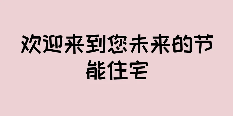欢迎来到您未来的节能住宅