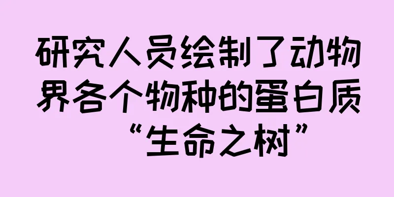 研究人员绘制了动物界各个物种的蛋白质“生命之树”