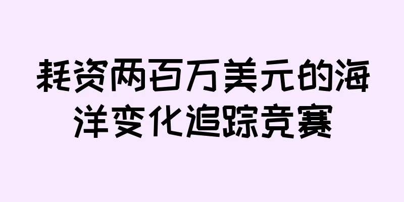 耗资两百万美元的海洋变化追踪竞赛