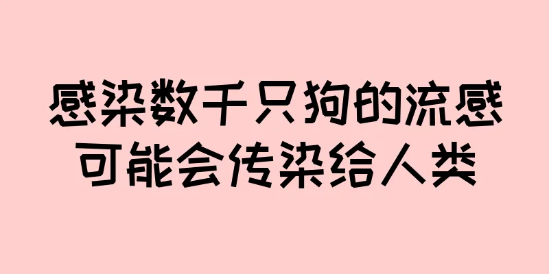 感染数千只狗的流感可能会传染给人类