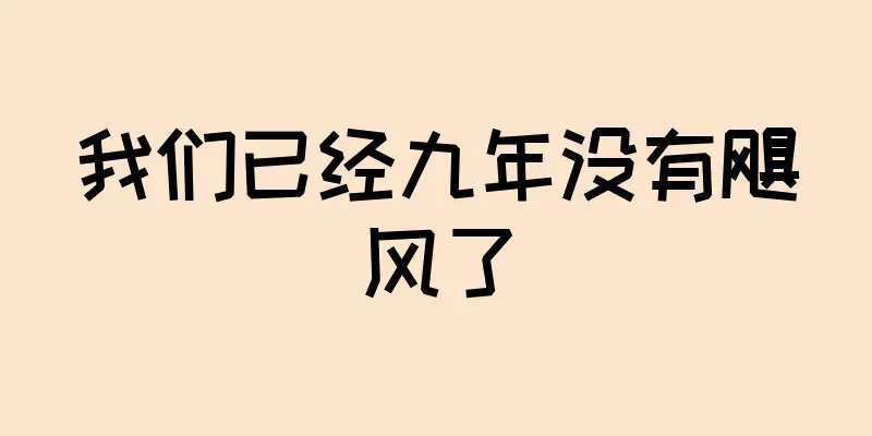 我们已经九年没有飓风了