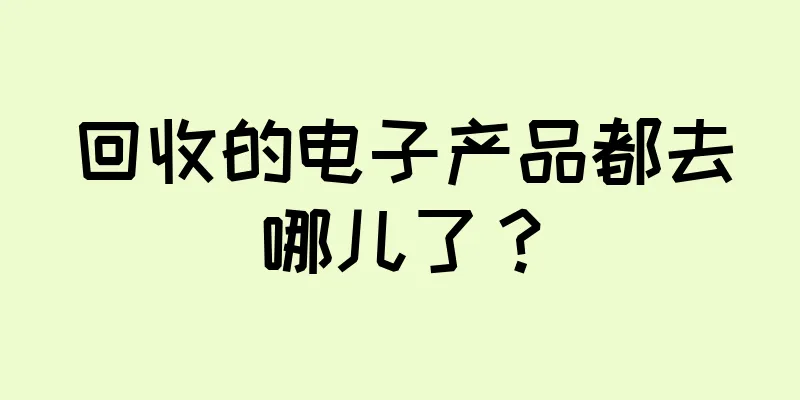 回收的电子产品都去哪儿了？