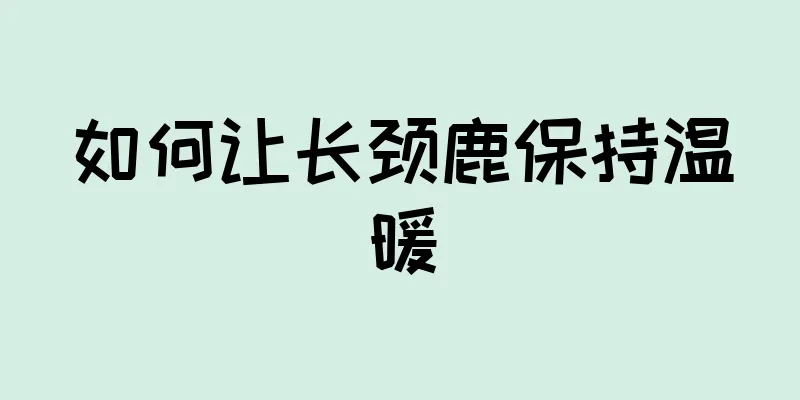 如何让长颈鹿保持温暖
