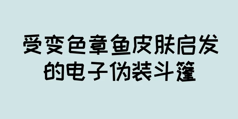 受变色章鱼皮肤启发的电子伪装斗篷
