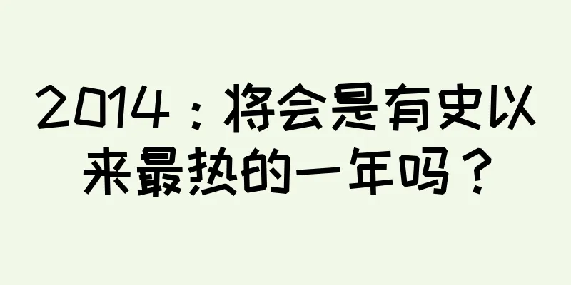 2014：将会是有史以来最热的一年吗？