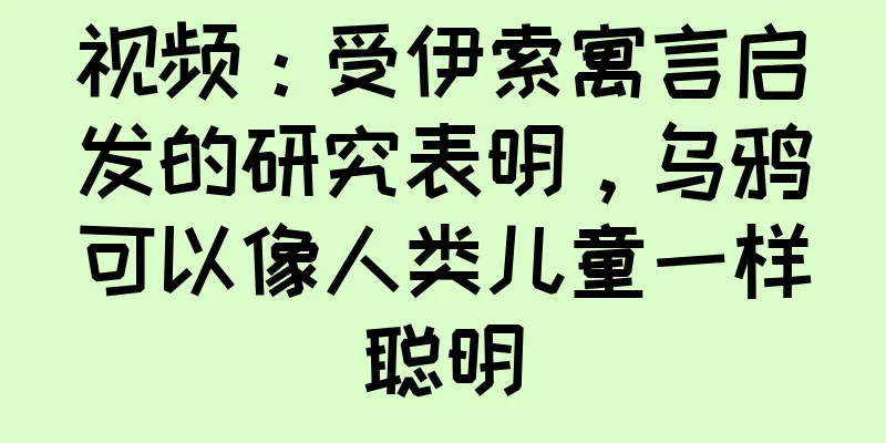视频：受伊索寓言启发的研究表明，乌鸦可以像人类儿童一样聪明