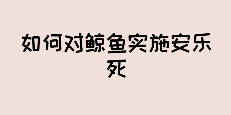 如何对鲸鱼实施安乐死