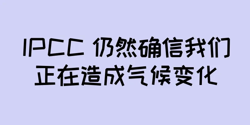 IPCC 仍然确信我们正在造成气候变化