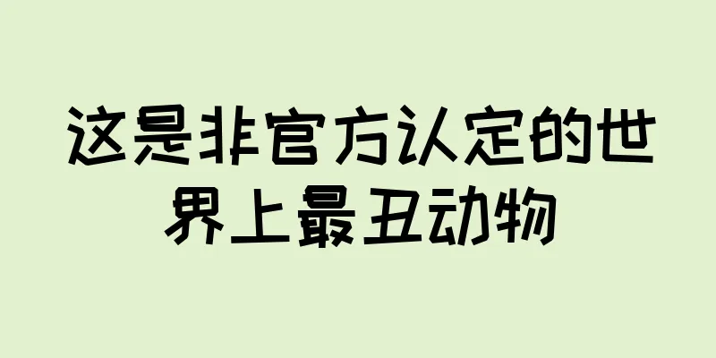 这是非官方认定的世界上最丑动物