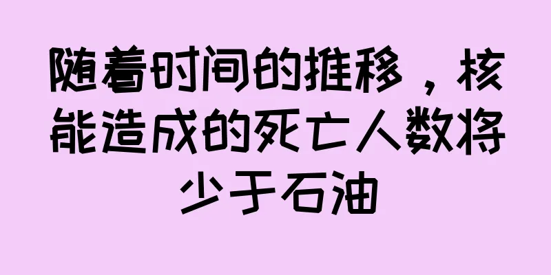 随着时间的推移，核能造成的死亡人数将少于石油