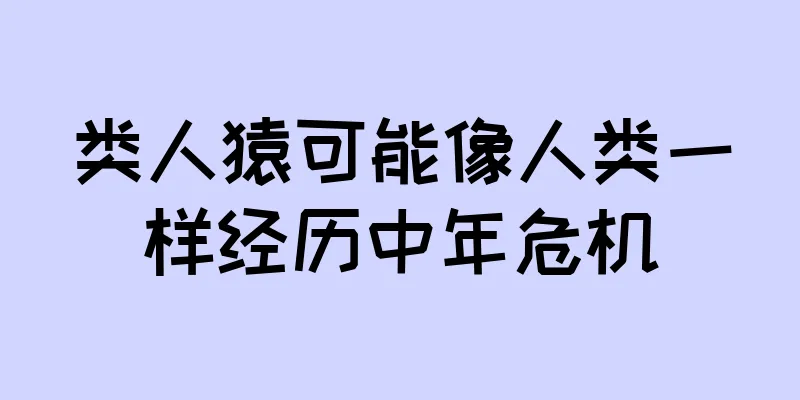 类人猿可能像人类一样经历中年危机