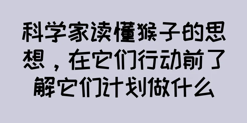 科学家读懂猴子的思想，在它们行动前了解它们计划做什么